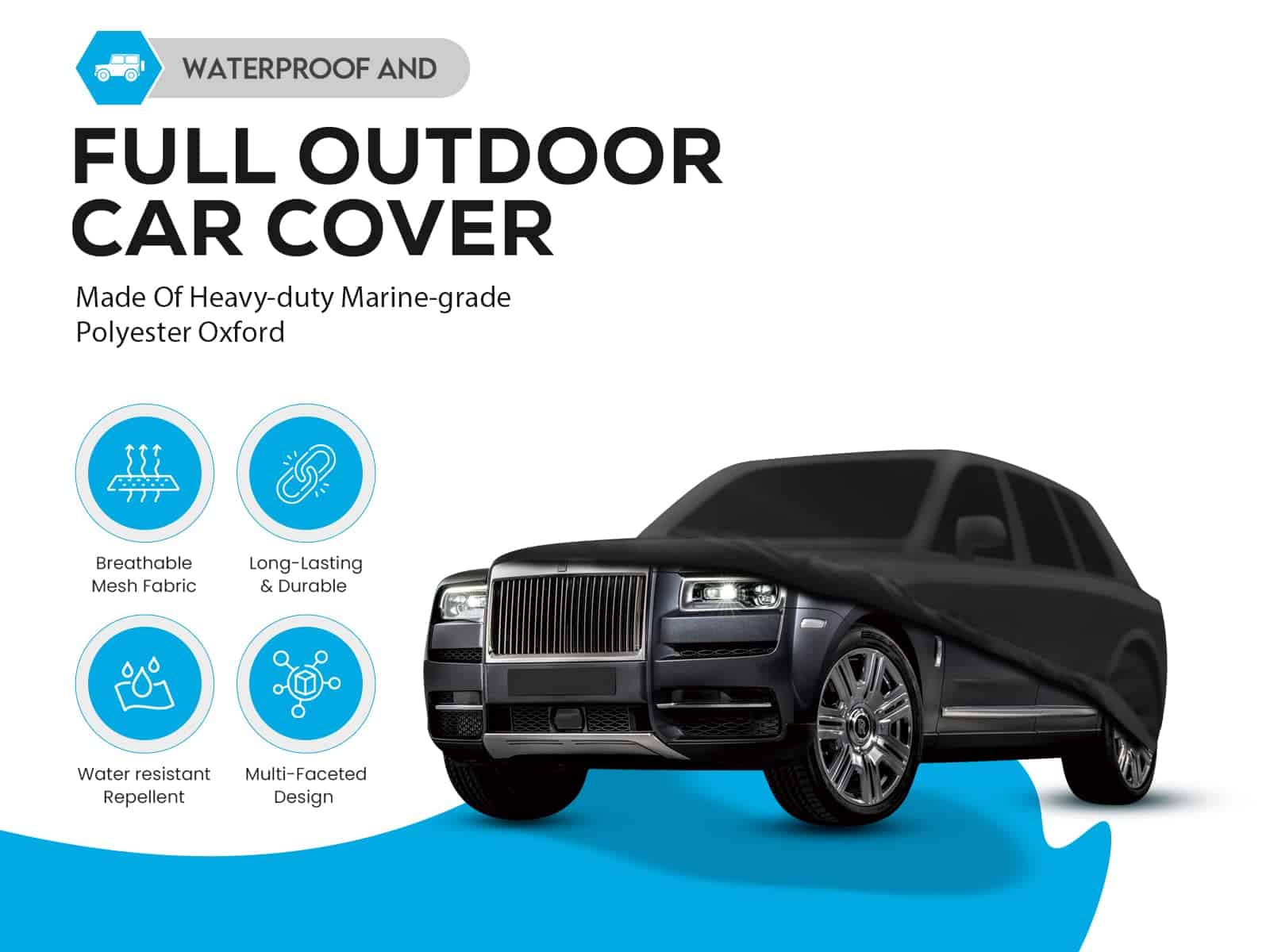 Cubierta Impermeable para Coche al Aire Libre de - Imagen 3