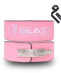 Cinturón de Levantamiento de Pesas Beast -Rosa Sólido
