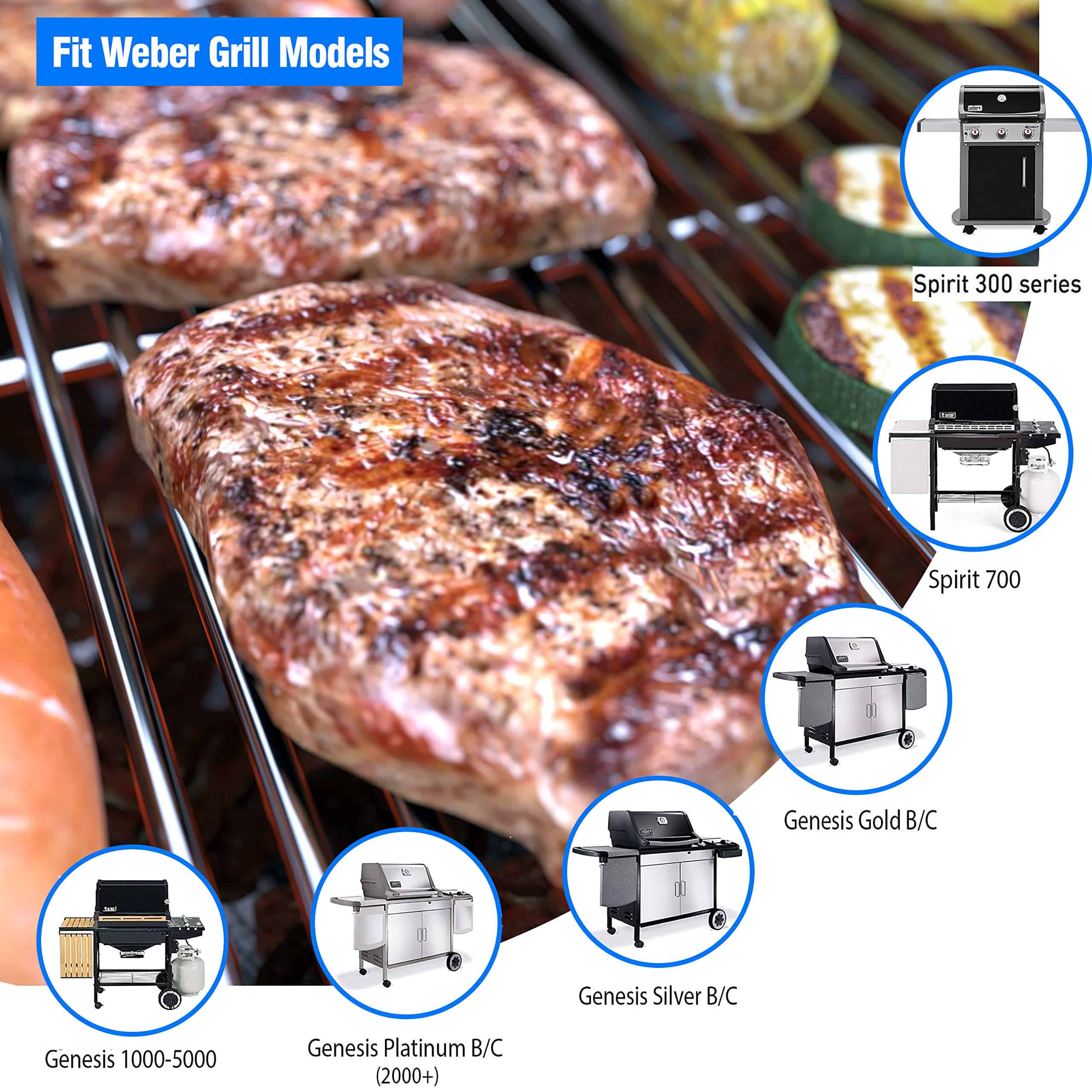 Parrillas de Cocina de Acero Inoxidable 17.5" 7639 para - Imagen 4