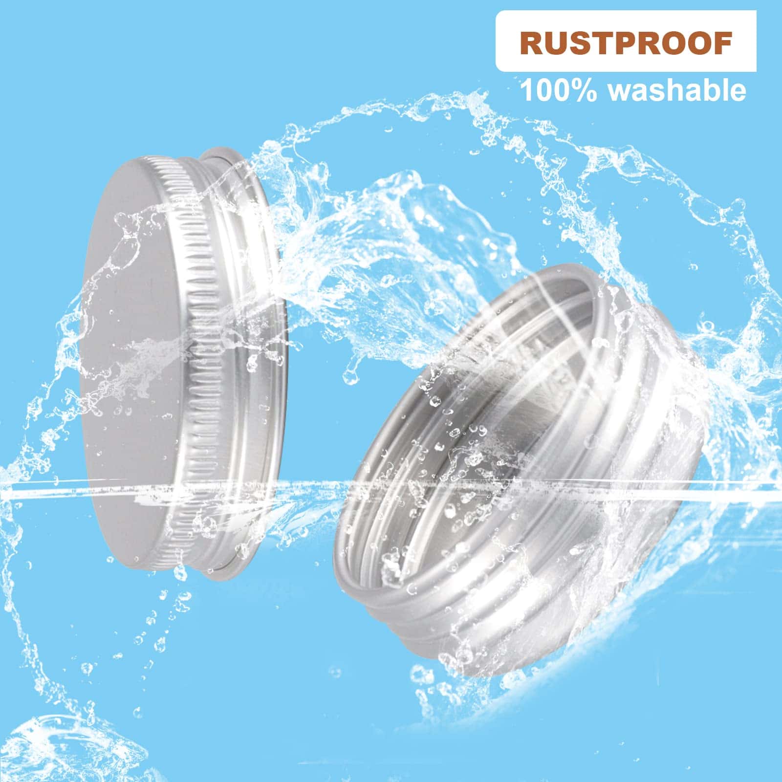 Paquete de 234 latas redondas con tapa roscada de 1/2 OZ de - Imagen 6