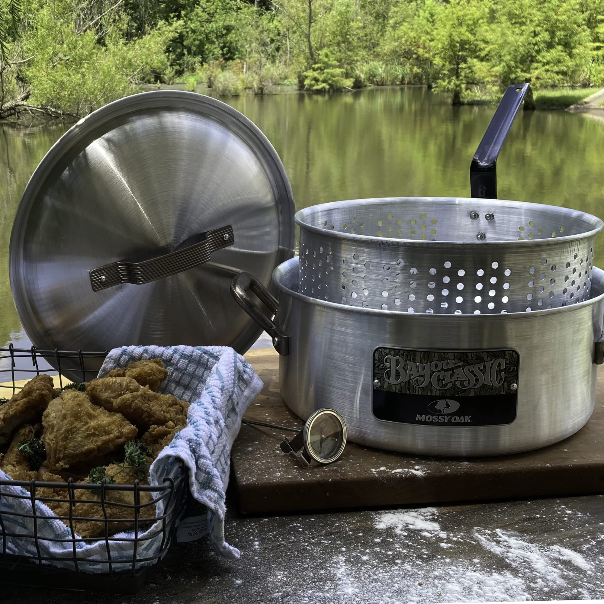 Bayou Classic 1350G Mossy Oak 14-qt Olla freidora de - Imagen 4