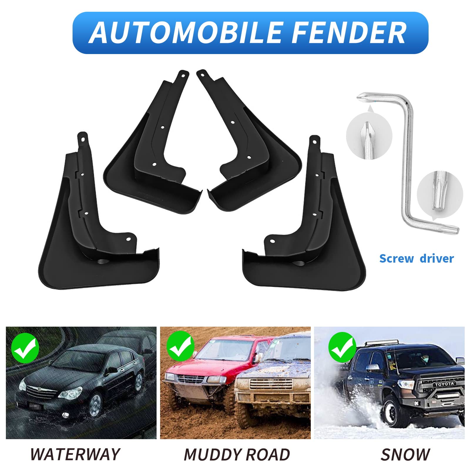 Actkill Juego de Guardabarros a Medida para Honda HRV HR-V - Imagen 3