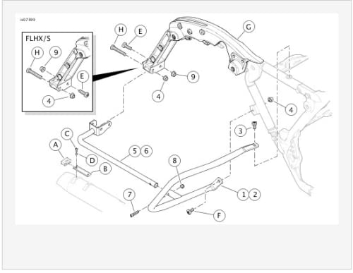Saddlebag Bracket Guard Bars para Harley Touring Street - Imagen 8