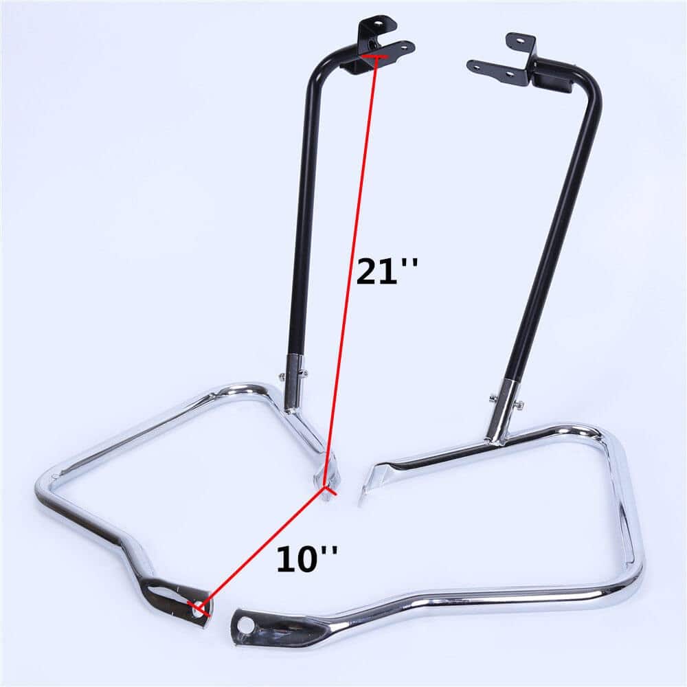 Saddlebag Bracket Guard Bars para Harley Touring Street - Imagen 7