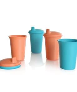 Vasos Tupperware Bell y Tapadera Antiderrame 7 oz (200 mL)