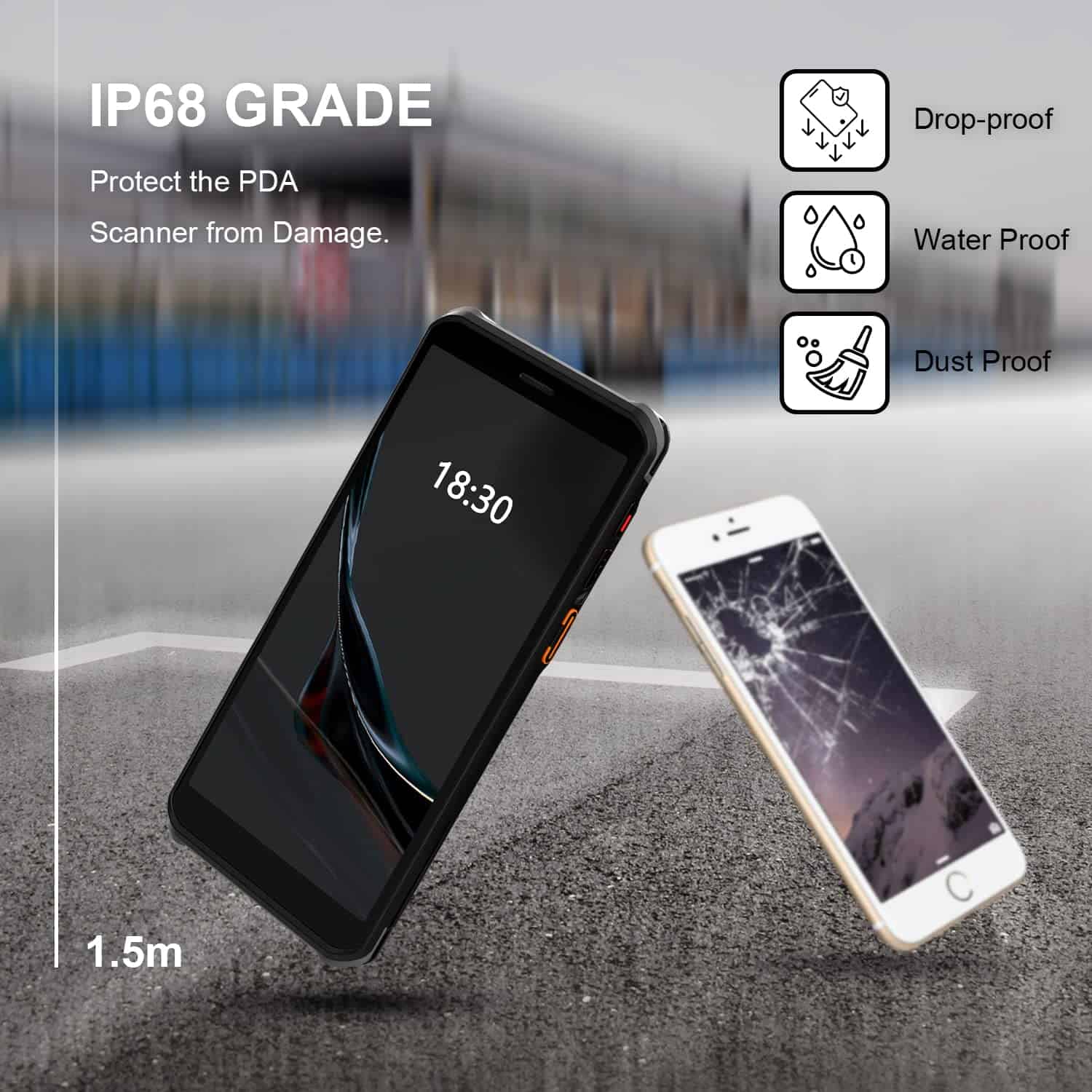 RONGTA Escáner de Código de Barras, PDA Resistente Terminal - Imagen 7