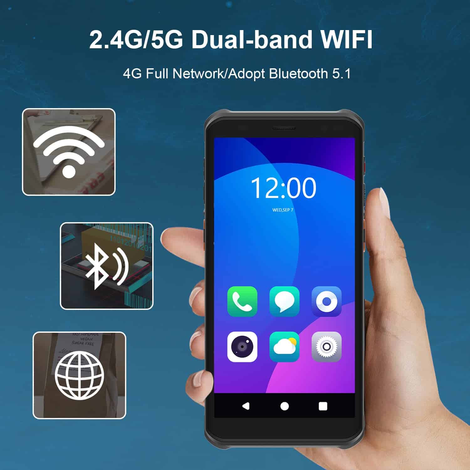 RONGTA Escáner de Código de Barras, PDA Resistente Terminal - Imagen 4