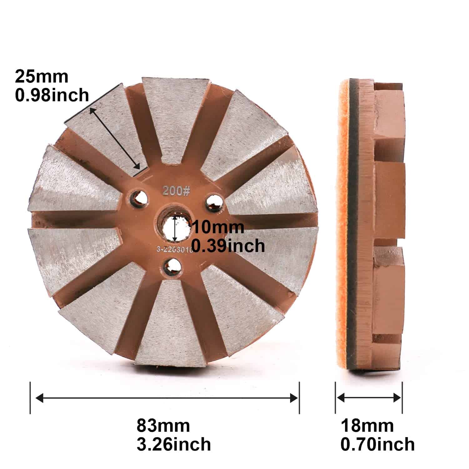 Almohadillas de Pulido de Piso de Diamante de Metal HOMESOM - Imagen 3