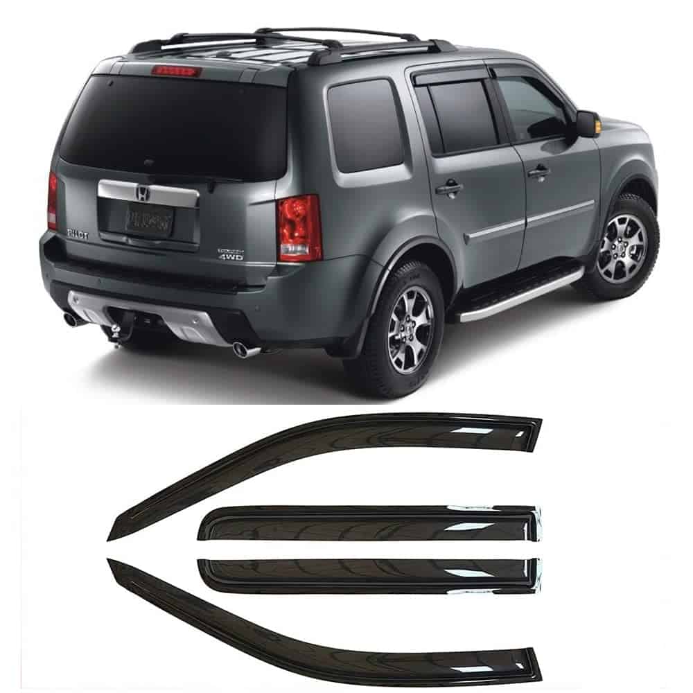 Deflector de viento para ventanilla -Tinte ahumado oscuro