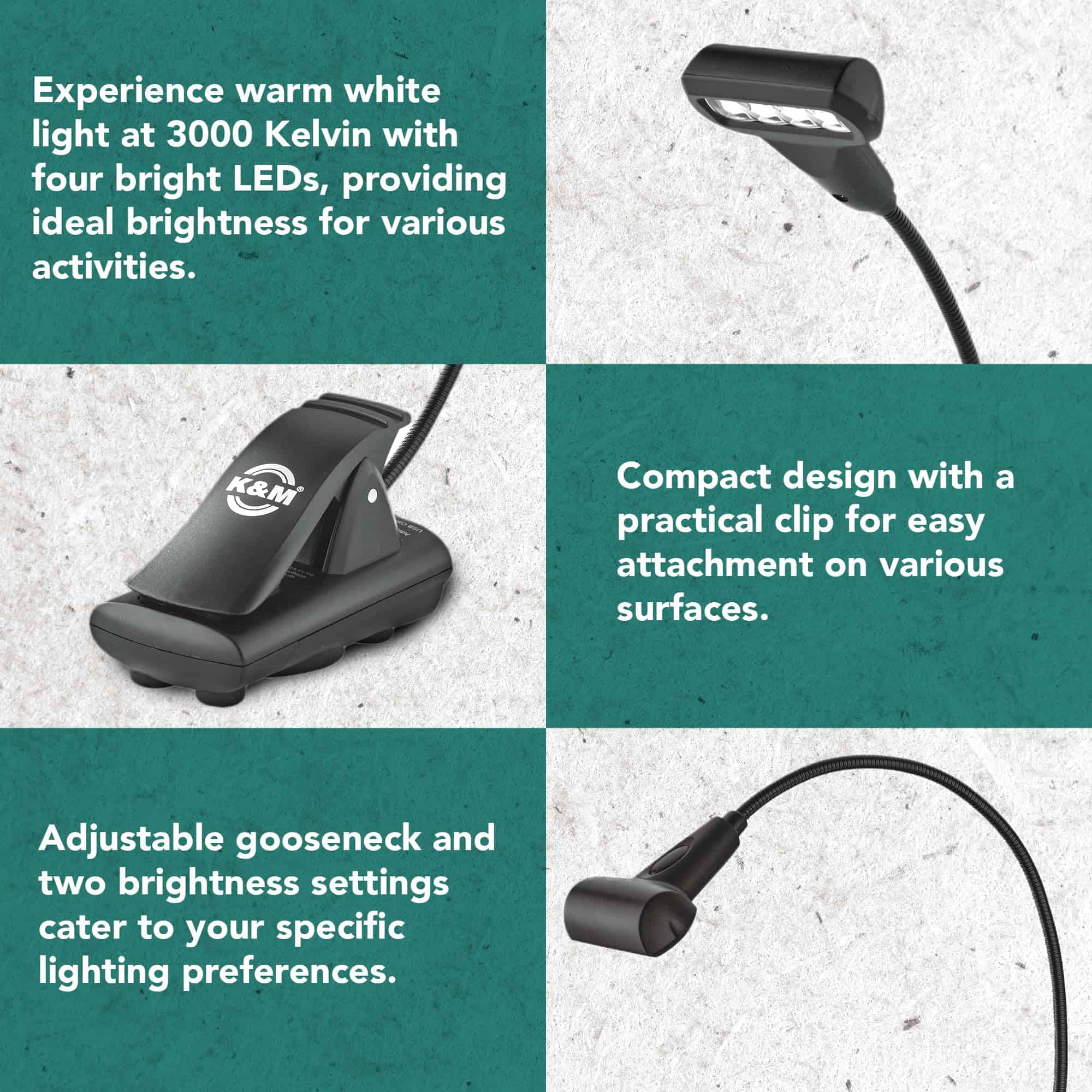 Lámpara de Escritorio de Música K&M Konig & Meyer con 4 - Imagen 3