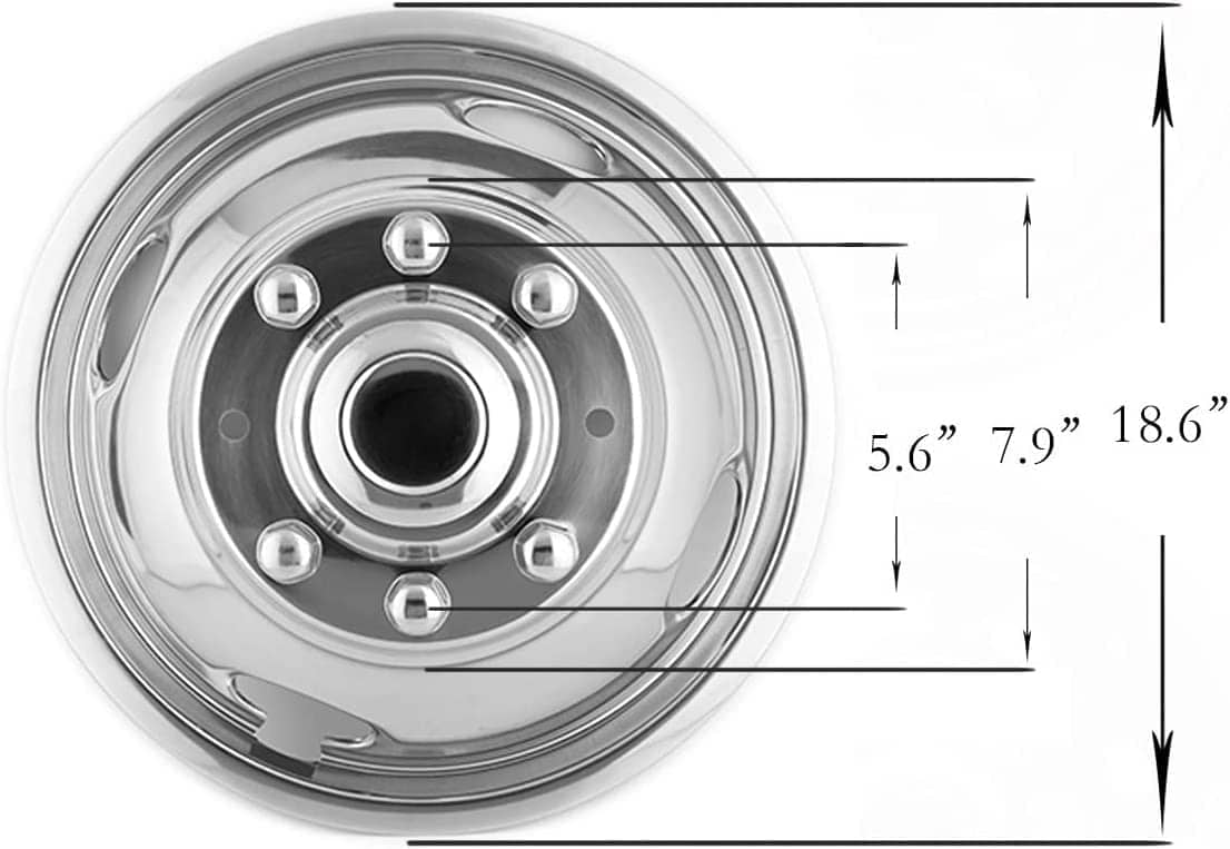 Set de 2 pcs Delantero & 2 pcs Trasero Simuladores de Rueda - Imagen 6