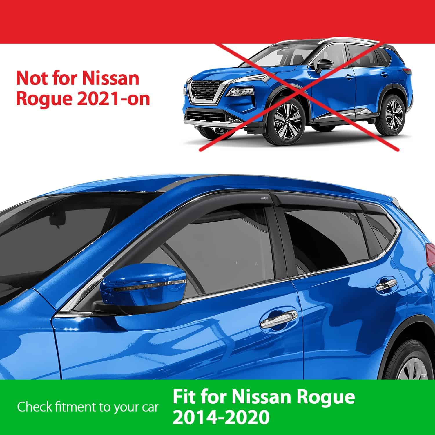 Deflectores de ventanas irrompibles Goodyear -Humo Premium - Imagen 4