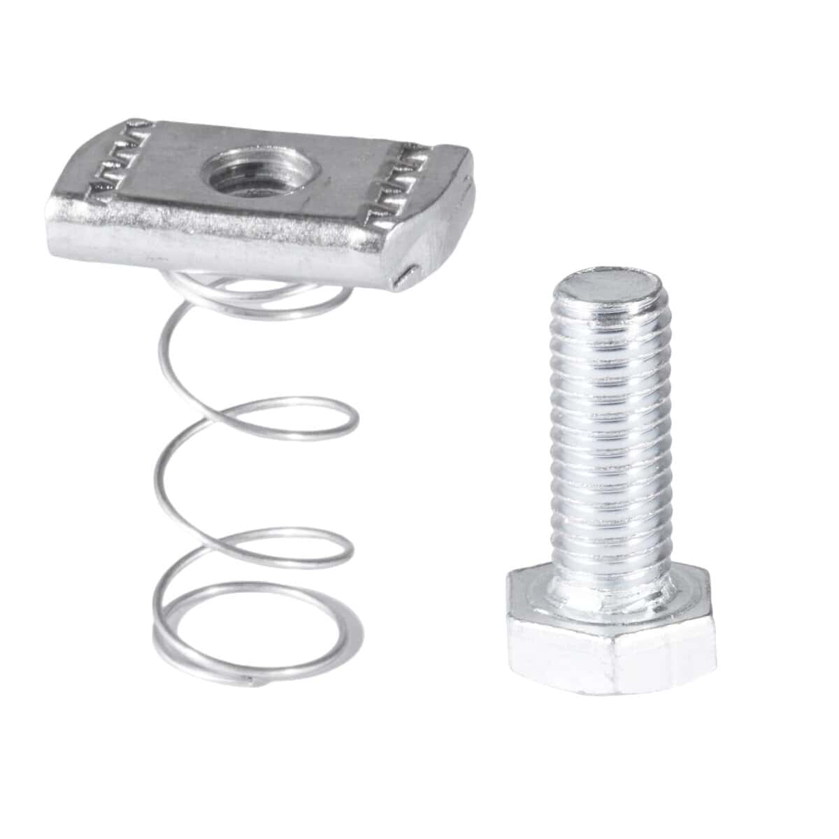 (50 Sets) Juego de Tuerca y Perno de Resorte 1/4-20" x