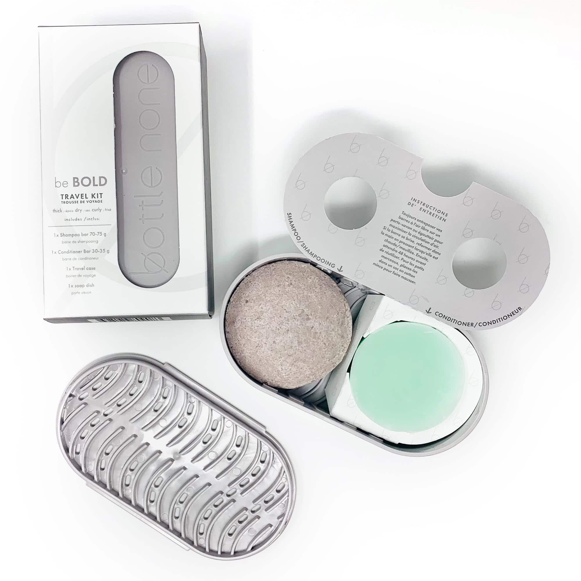 Set de Viaje BOTTLE NONE | be BOLD Incluye Pastillas de