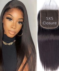 Cierre de Encaje 5x5 Liangya Hair Recto Cabello Humano 5x5