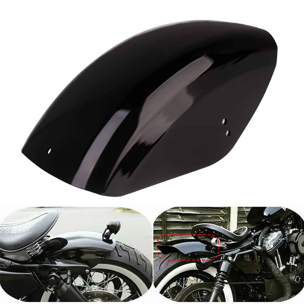Guardabarros Trasero Plano para Motocicleta HIYOYO 7" Corto
