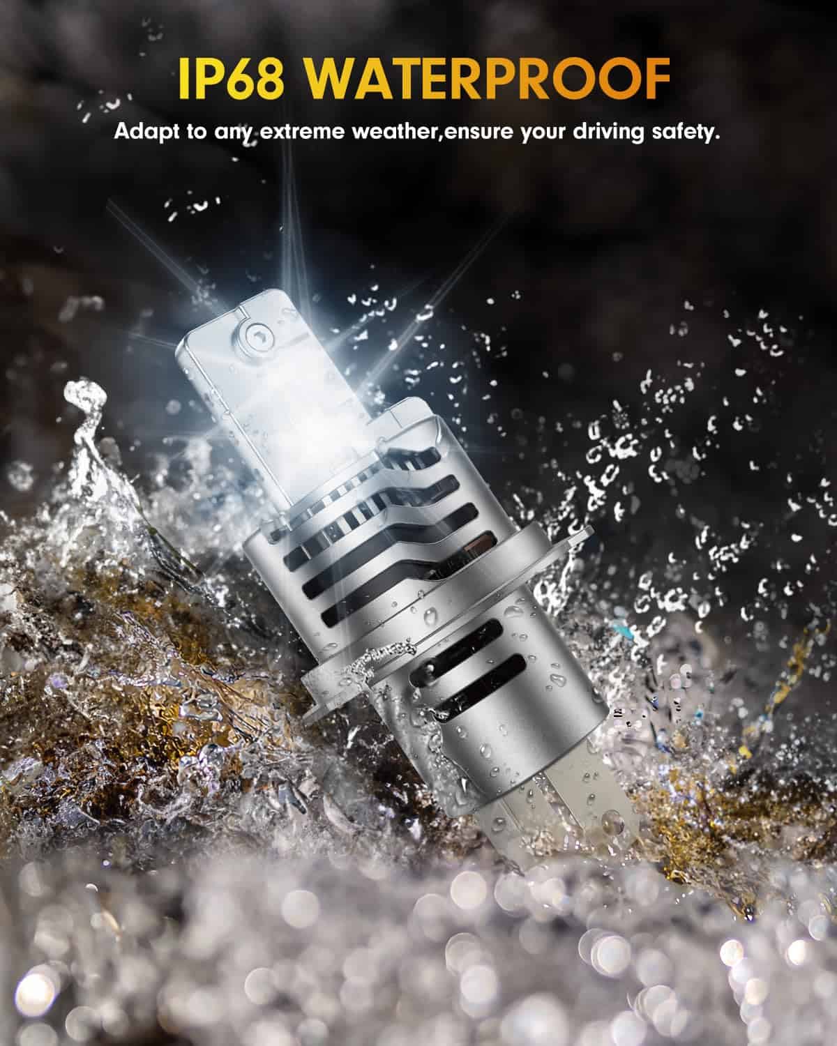 Bombillas para luces antiniebla FAHREN H4 / 9003, 40000LM - Imagen 8