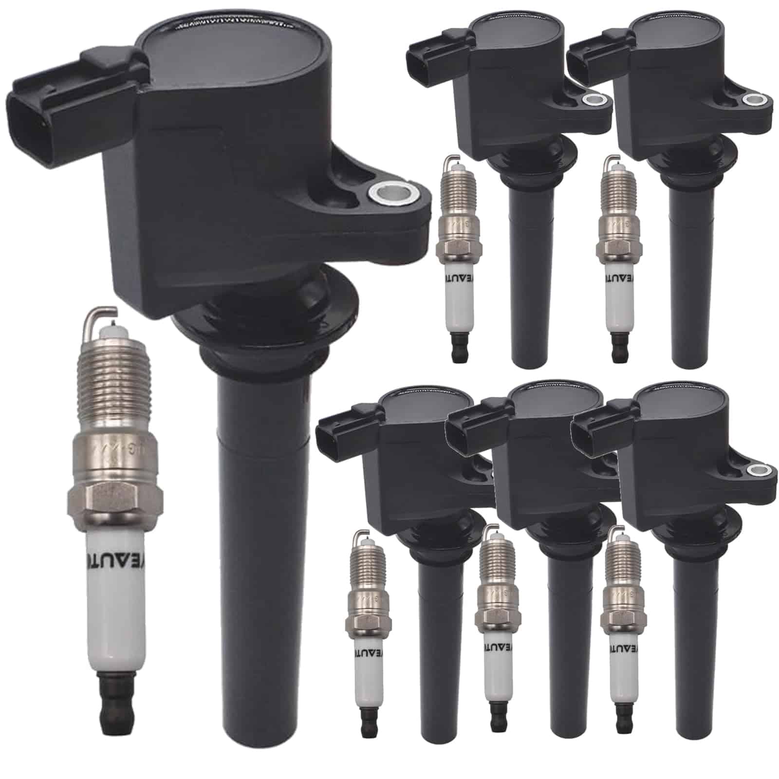 Conjunto de bobina de encendido FD502 1L8Z12029AA y bujías