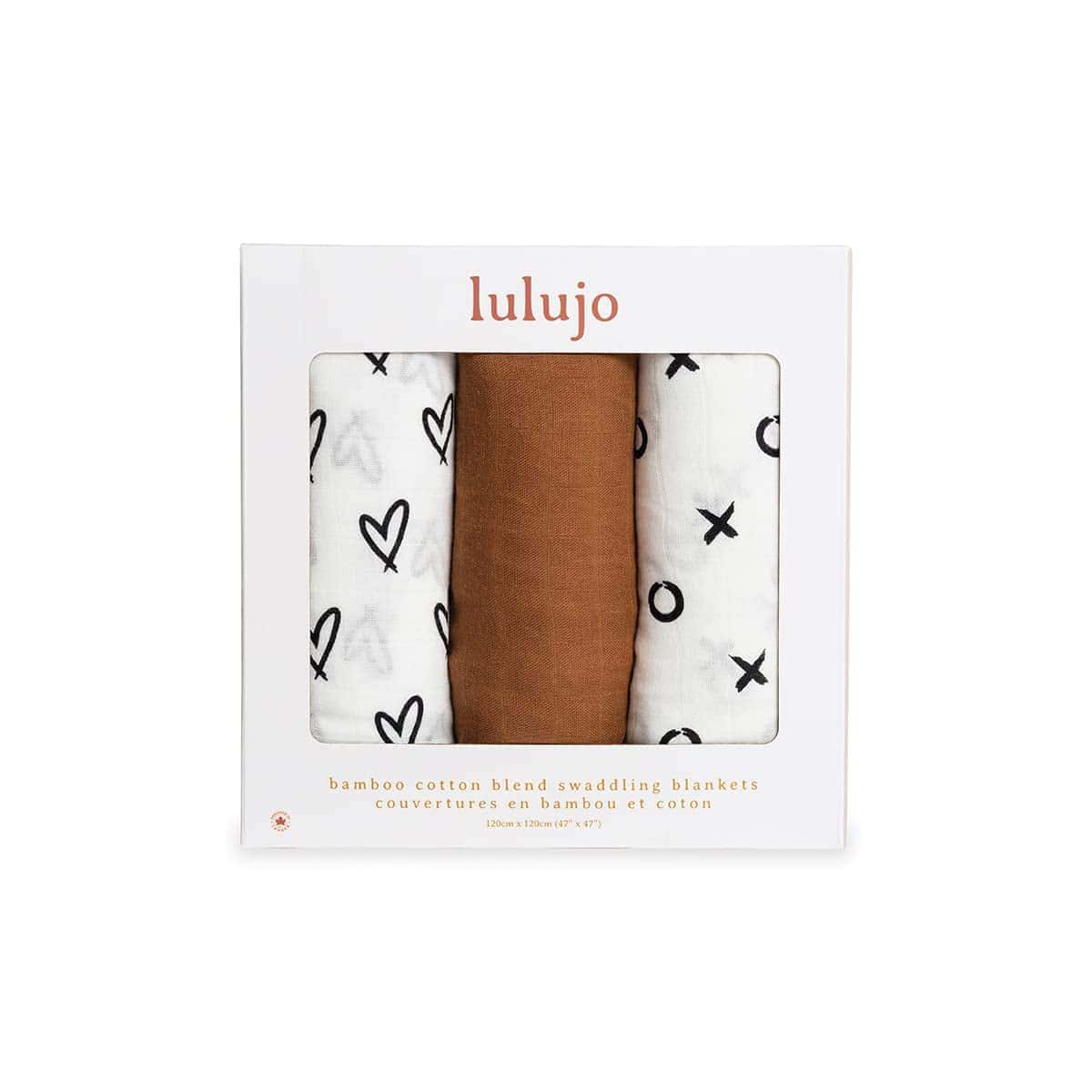 Juego de 3 Mantas de Muselina Deluxe para Bebé Lulujo,