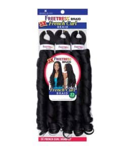 Trenzas FREETRESS 3X French Curl 22'' (Paquete de 5, 1B)