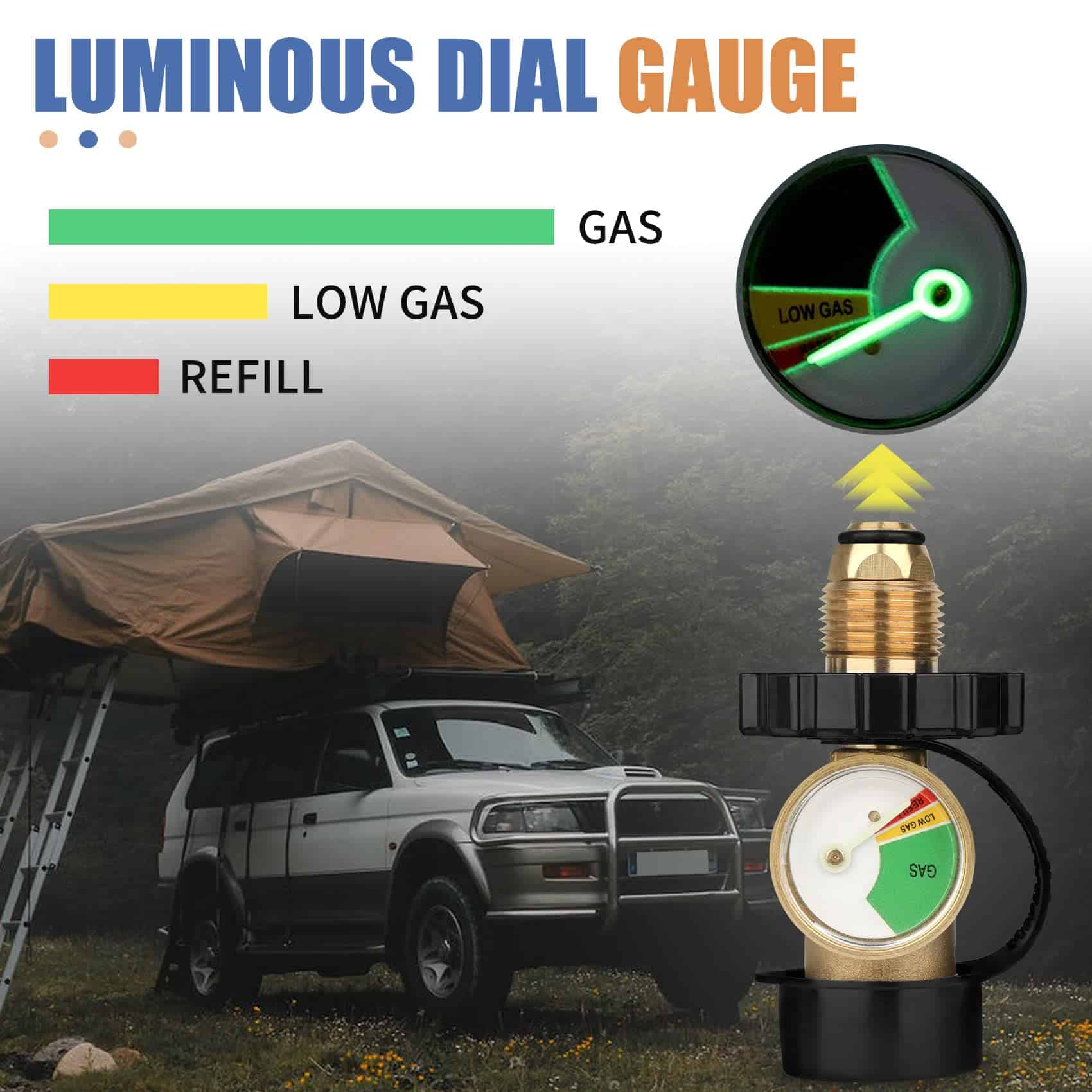 Adaptador de Tanque de Propano Aekops con Medidor Convierte - Imagen 4