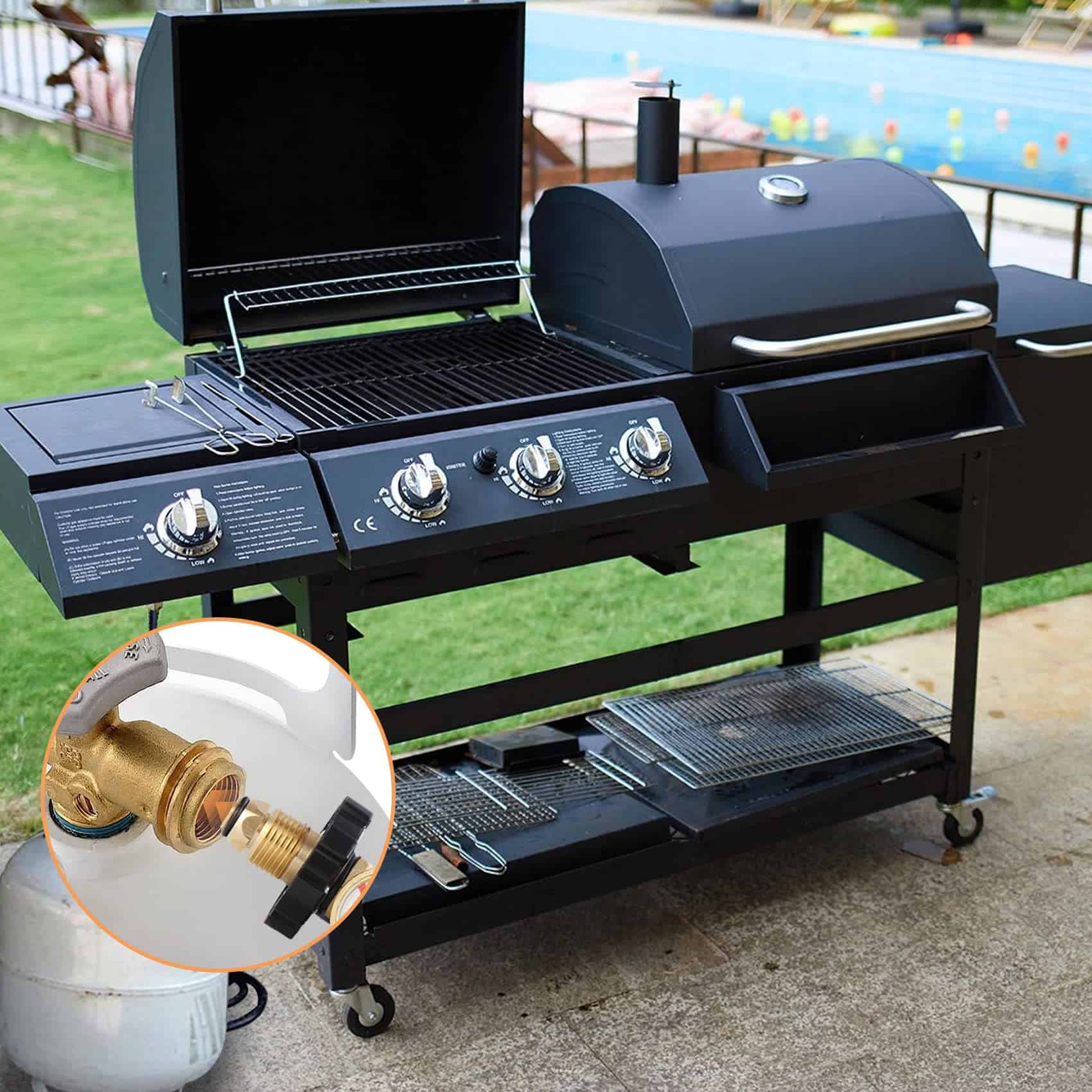 Adaptador de Tanque de Propano Aekops con Medidor Convierte - Imagen 8