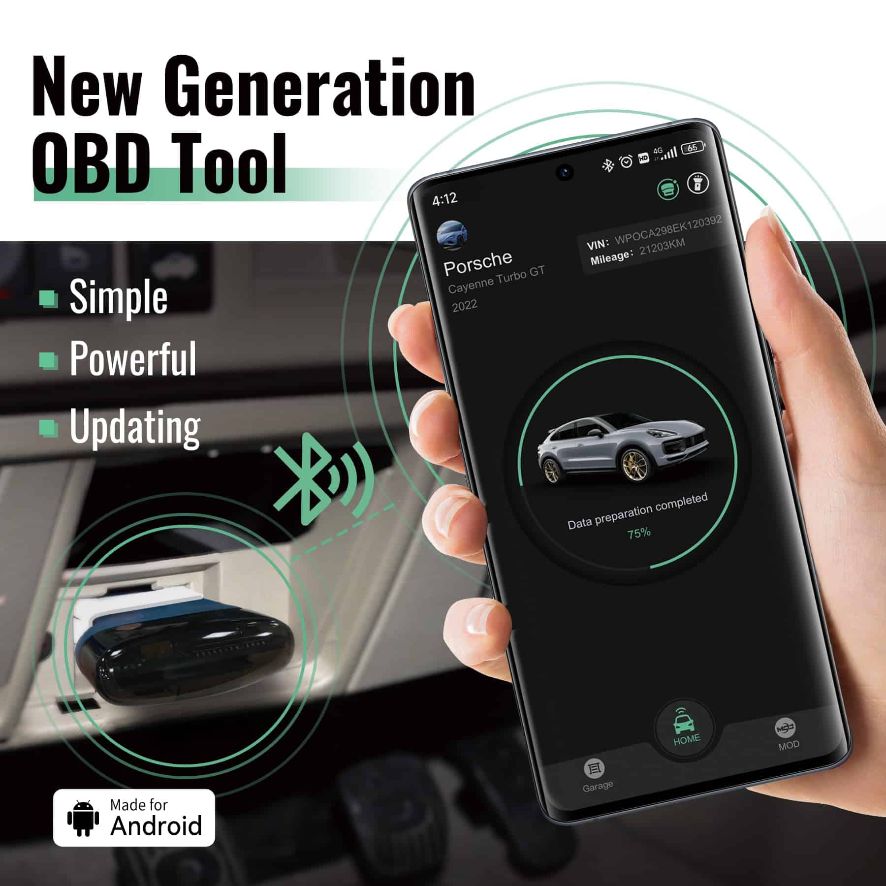 MotorSure OBD2 Escáner de Diagnóstico Bidireccional Lector - Imagen 8