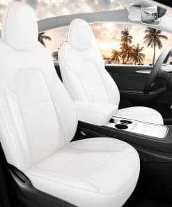 Fundas de asiento para Tesla Modelo Y Blanco 12 piezas