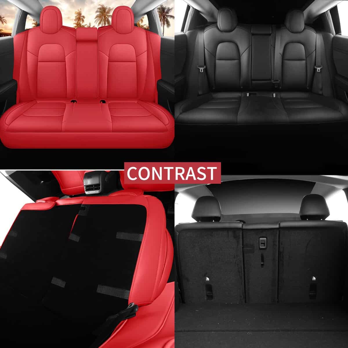 Cubiertas de Asiento para Tesla Model 3 2017 2018 2019 2020 - Imagen 4