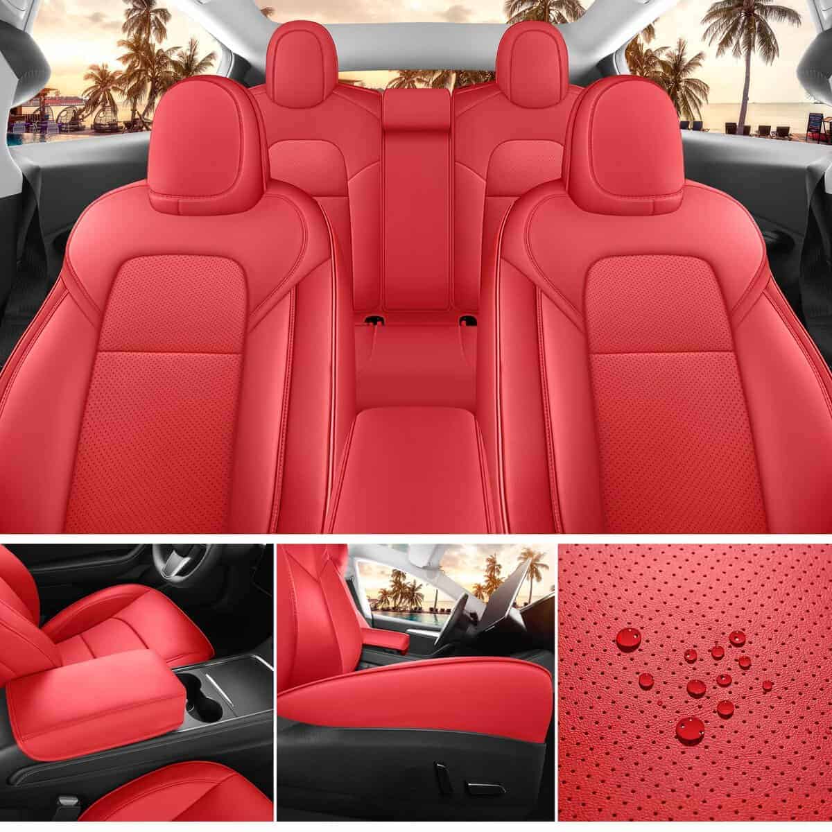 Cubiertas de Asiento para Tesla Model 3 2017 2018 2019 2020 - Imagen 5