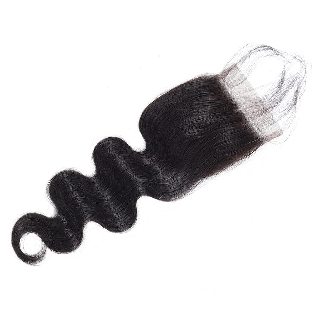 Cierre de encaje transparente 4x4 Body Wave Hair Closure - Imagen 3