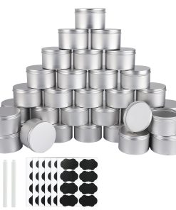 OBKJJ 42 Paquete de Latas Redondas con Tornillo de 7 Oz de