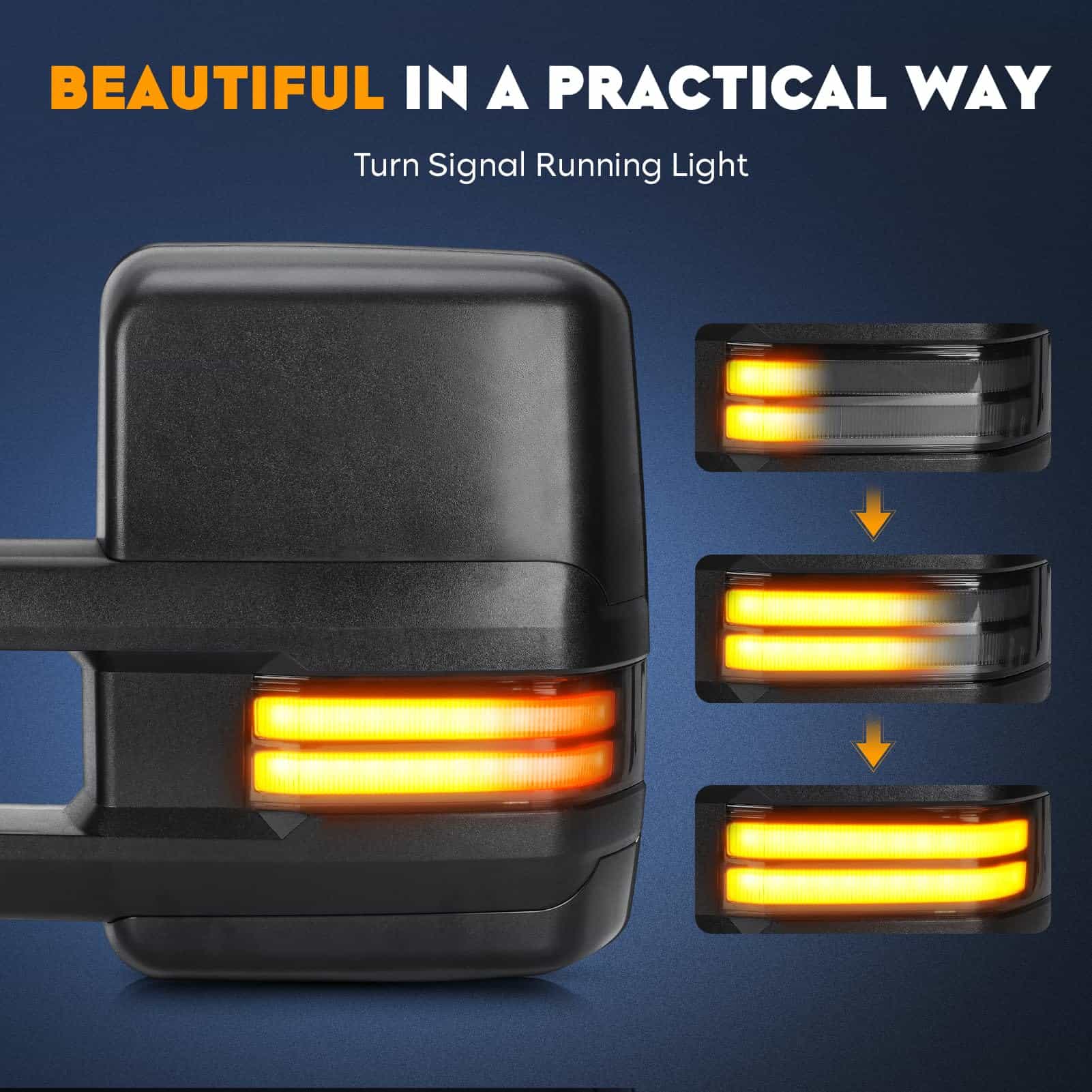 Espejos retrovisores para Chevy GMC 2007-2013 Avalanche - Imagen 3