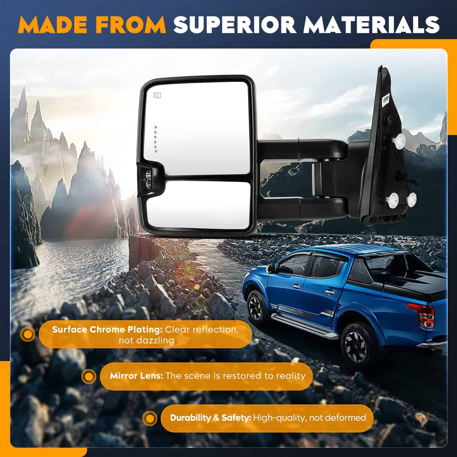 Espejos retrovisores para Chevy GMC 2007-2013 Avalanche - Imagen 9