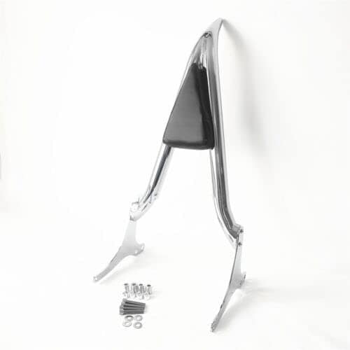 26" Sissy Bar Respaldo de Pasajero Trasero en Cromo - Imagen 8