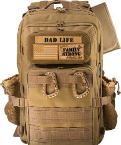 Bolso pañal ActiveDoodie para papá con parches removibles,