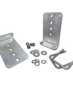 Kit de Soporte en L Galvanizado de 8" para Barcos, Paquete
