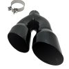 Punta de escape doble de acero inoxidable NETAMI de 3" de
