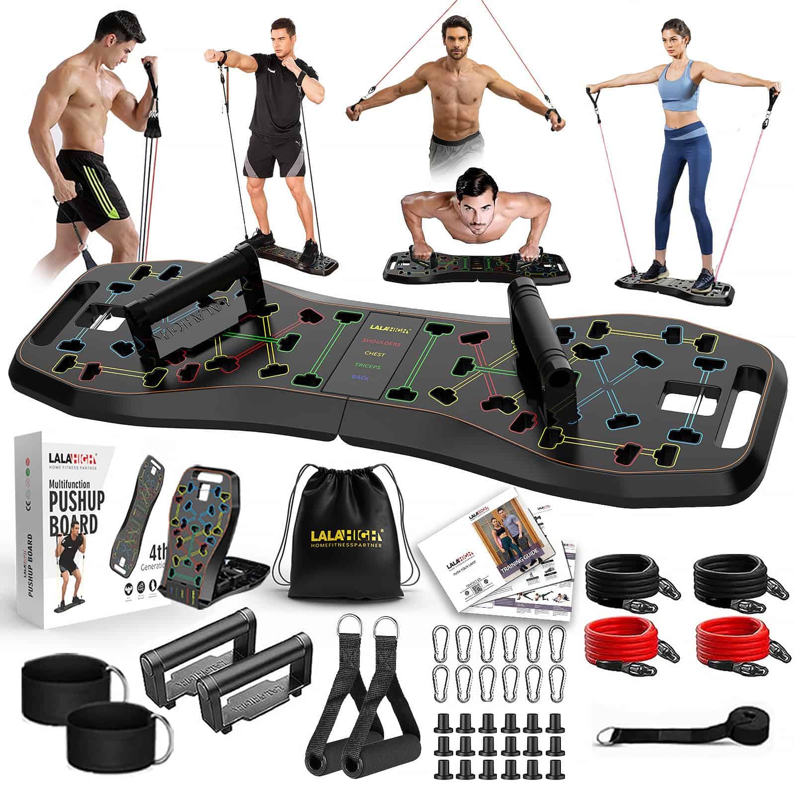 Pack de Gimnasio en Casa Lalahigh - Tabla de Flexiones 33