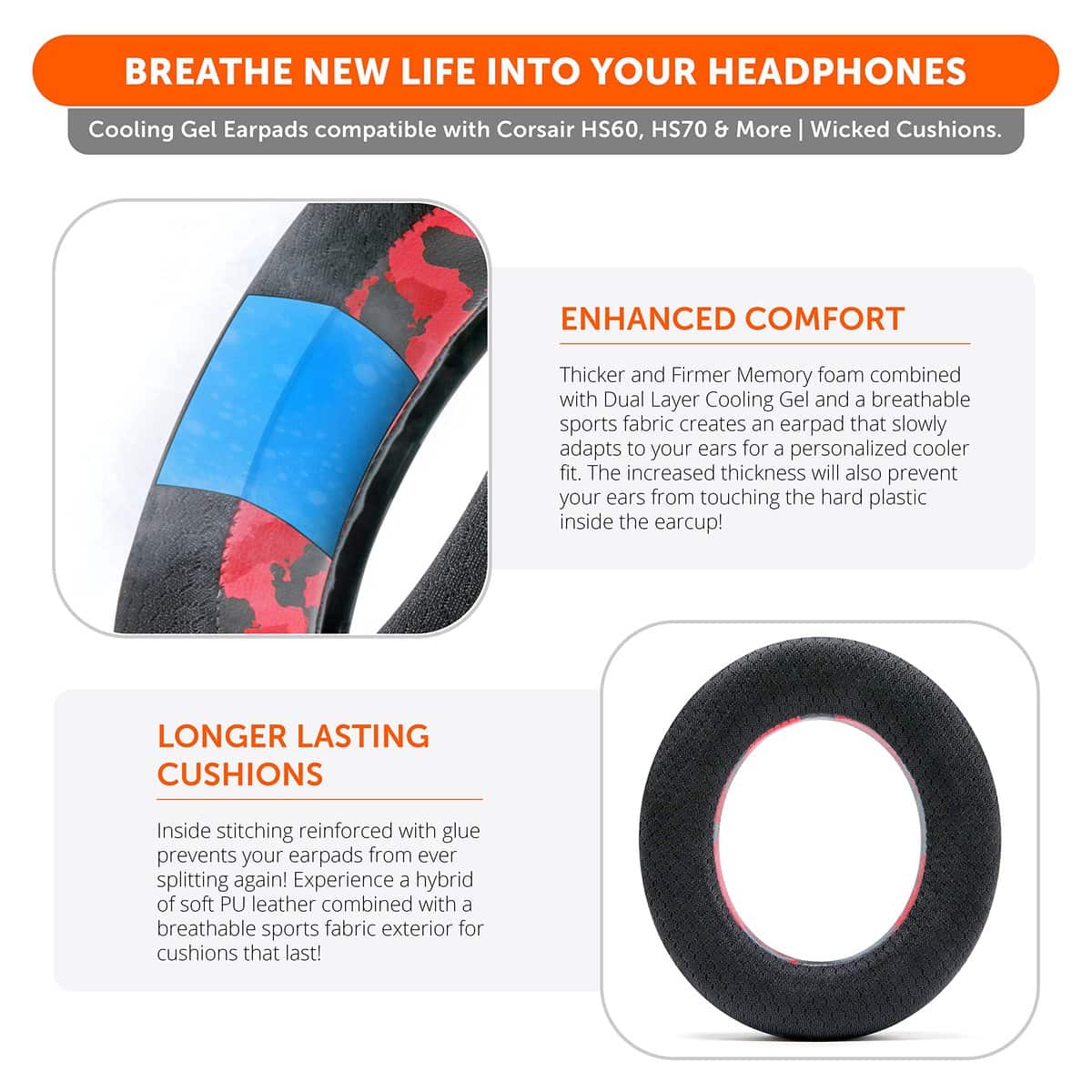 Almohadillas de Gel de Enfriamiento WC Freeze HS60 - - Imagen 5