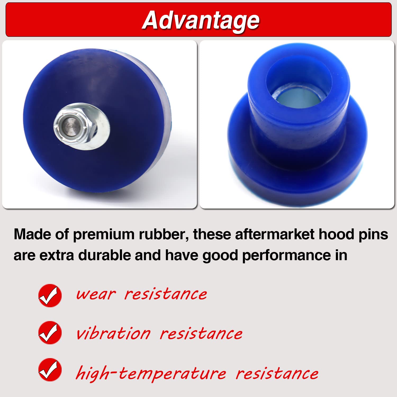 Kit de Buje de Capó Kenworth T2000 W900 T800 T600 Repuesto - Imagen 4