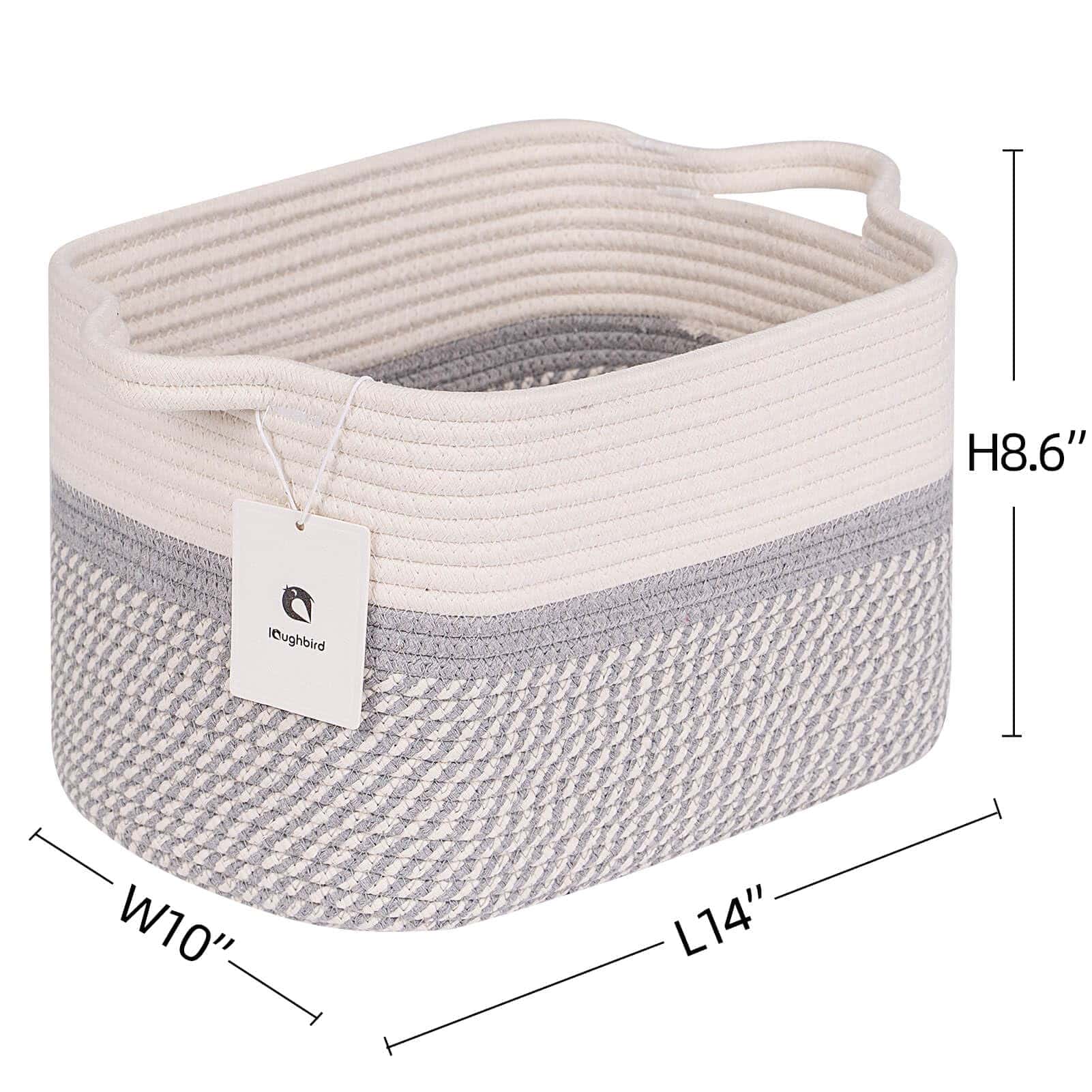 Canasta Tejida Mediana y Grande con Asas, Utilizada para - Imagen 4