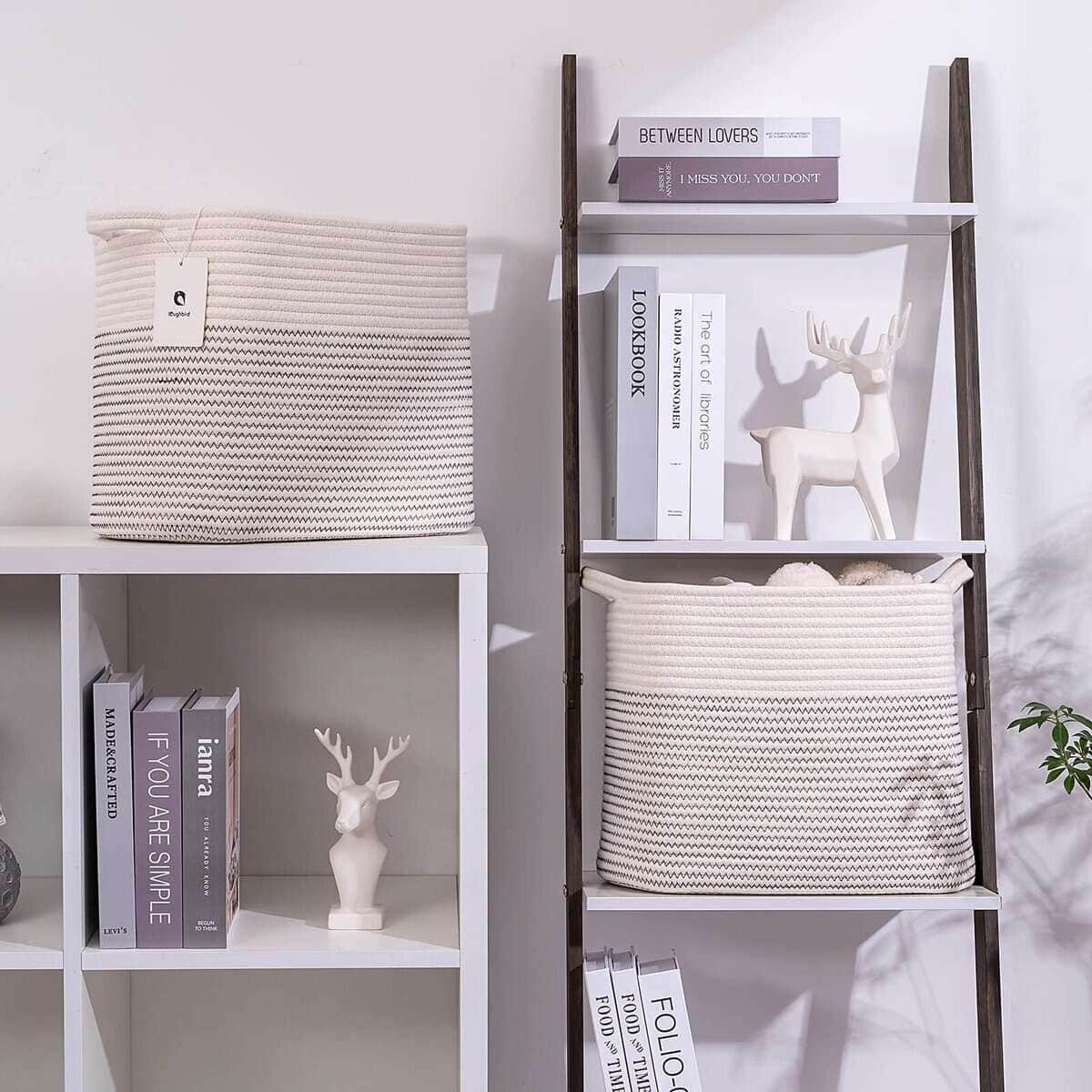 Canasta Tejida Mediana y Grande con Asa, Utilizada para - Imagen 9