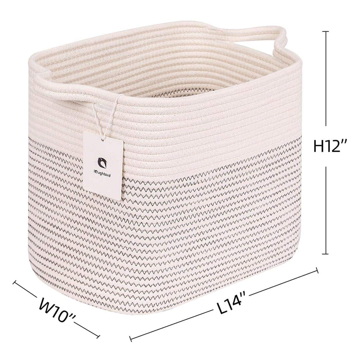 Canasta Tejida Mediana y Grande con Asa, Utilizada para - Imagen 4