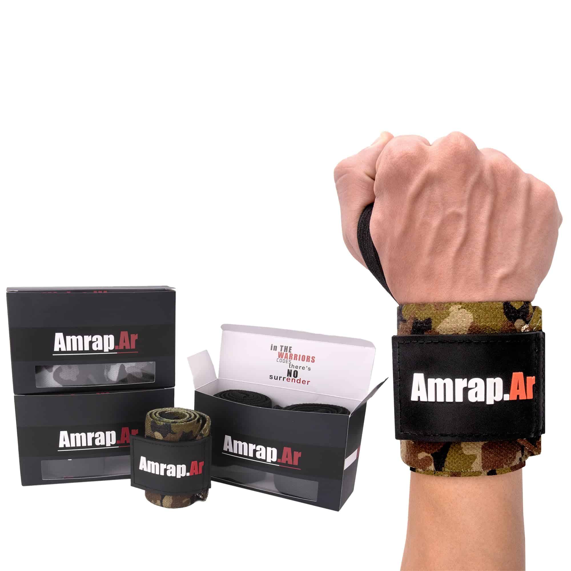 AMRAP.AR Soportes de Muñeca para Levantamiento de Pesas,