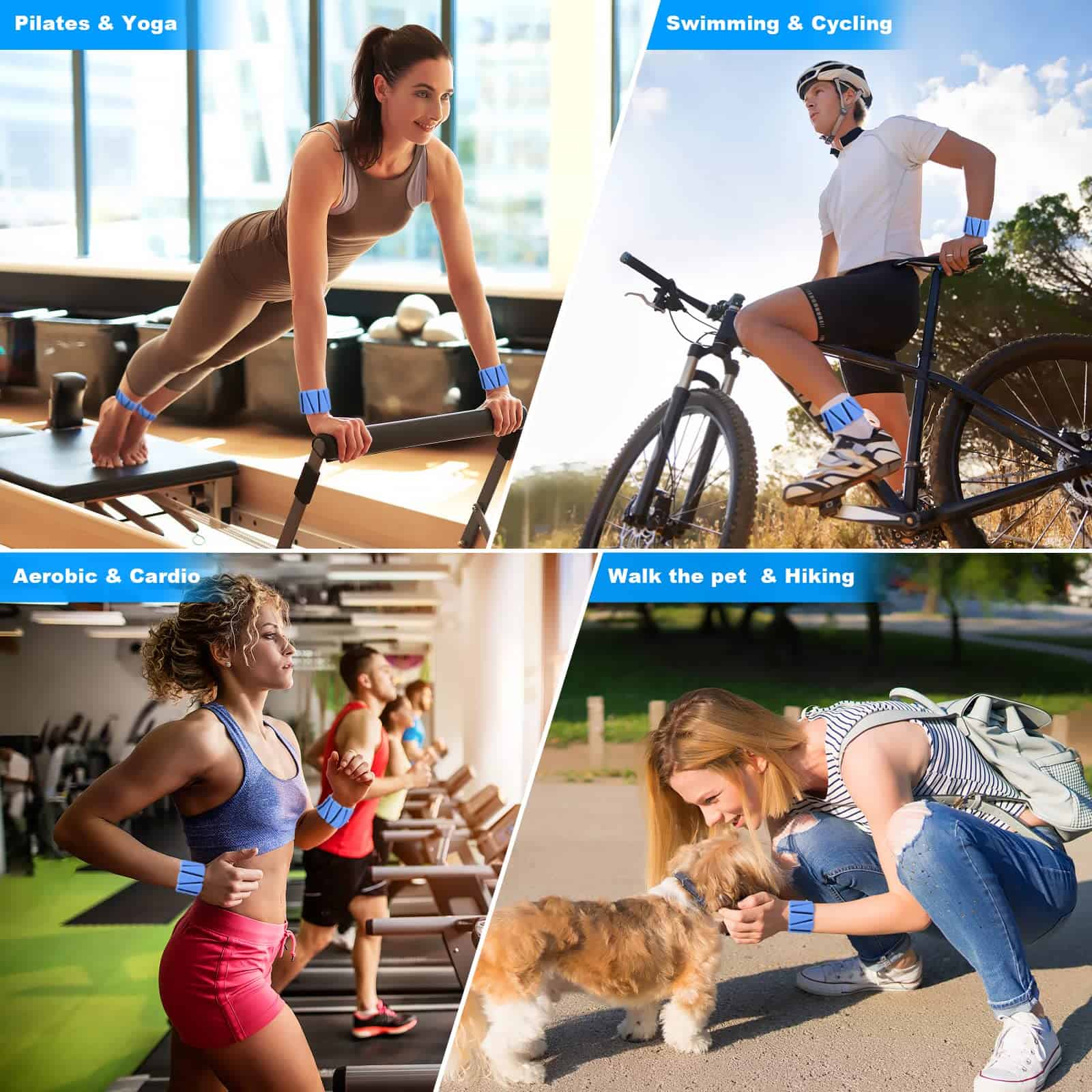 Juego de Pesas para Muñecas Set de 2, Pesas Ajustables de - Imagen 8