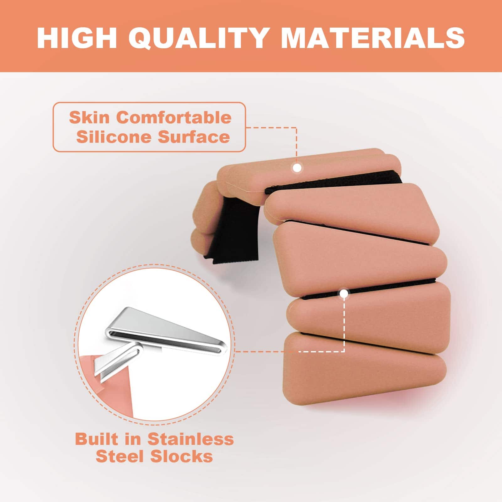 Conjunto de Pesas para Muñeca Ajustables, 2 unidades, Pesas - Imagen 5