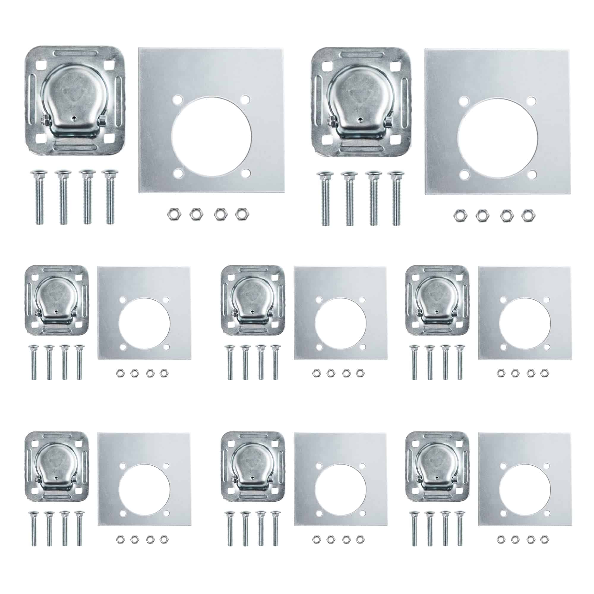 Lonffery 8 Pack Anclajes de Amarre Empotrados en Forma de D - Imagen 7