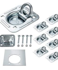 Lonffery 8 Pack Anclajes de Amarre Empotrados en Forma de D