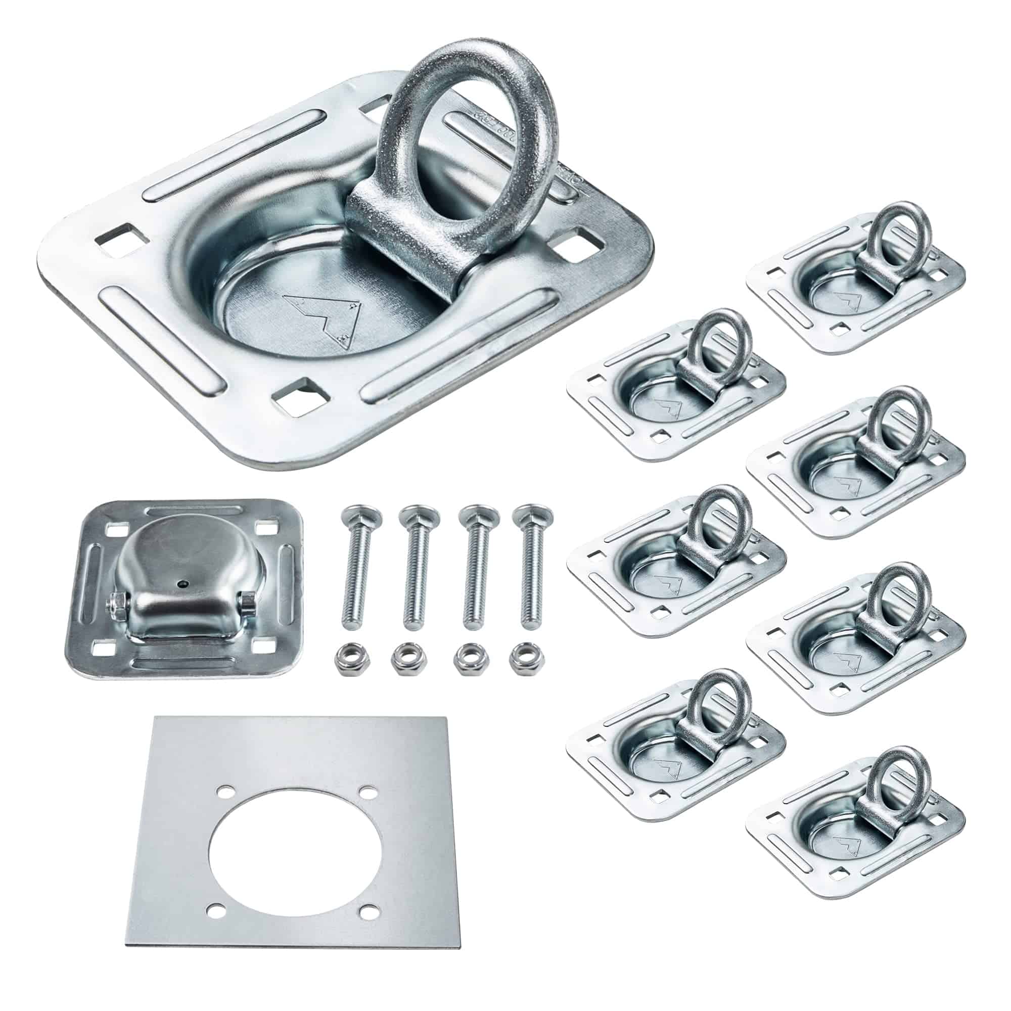 Lonffery 8 Pack Anclajes de Amarre Empotrados en Forma de D